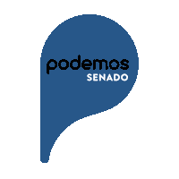 Logo Azul Sticker by Podemos 19