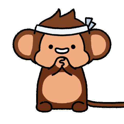Meditate Bandana Sticker by Chimpers
