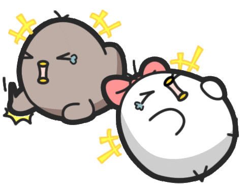 sticker chicken by Black and white chickens