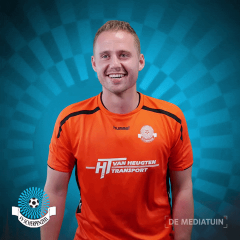 Voetbalvereniging_Scherpenzeel voetbal bal blauwwit hoofdklasse GIF