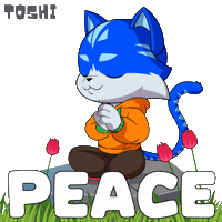 Happy Cat Sticker by Toshithecat