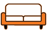 Loop Orange Sticker by TAKE TWO