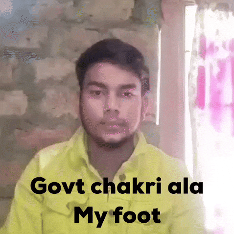 Lingeson giphycreatortest govt chakri ala my foot GIF