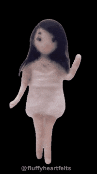 fluffyheartfelts happy girl hello hi GIF