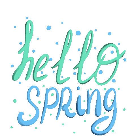 Spring Hello Sticker