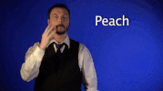 sign language peach GIF by Sign with Robert