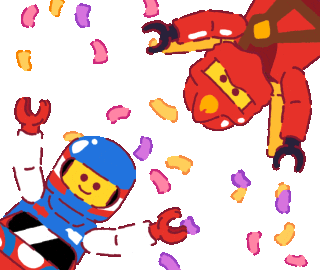 LEGOJapan giphyupload lego お祝い レゴ Sticker