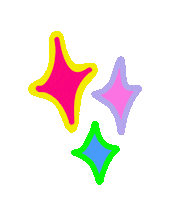 Stars Neon Sticker