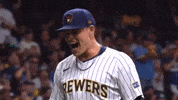 Yelling Milwaukee Brewers GIF by MLB