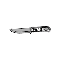 Knife Blade Sticker by Destroy or Die