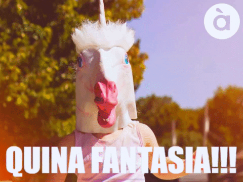 APuntMedia giphygifmaker unicorn valencia fantasia GIF