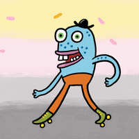 Rollerskate Coming GIF
