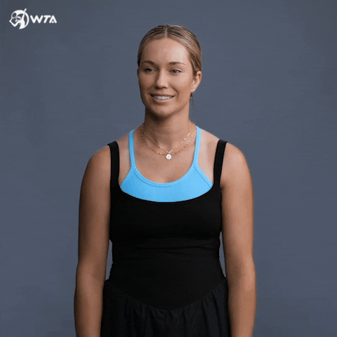Tennis Eye Roll GIF by WTA