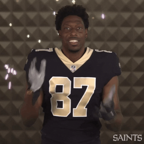 Nfl Go Saints GIF by New Orleans Saints