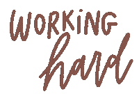 Working Hard Sticker by AG!