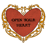 Art Nouveau Heart Sticker
