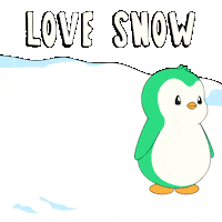 Snow Love Sticker by Abster