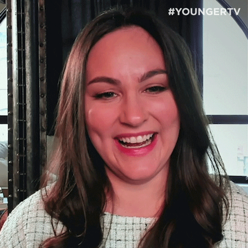 Happy Giggling GIF by YoungerTV