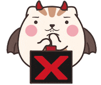 eyedbear0319 cat no lovely dango Sticker