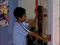 home with kids jia you er nv GIF