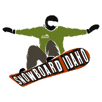 Winter Snowboarding Sticker by VisitIdaho