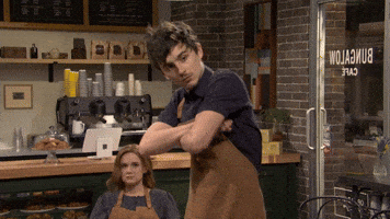 Timothee Chalamet Coffee GIF by Saturday Night Live