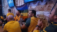Fans in Perth Cheer on Socceroos During Team's First World Cup Game