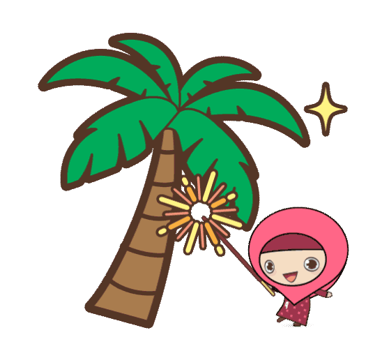 Palm Tree Sparkle Sticker by The Chariot Agency