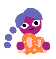 Happy Pretzel Sticker by Chromosphere