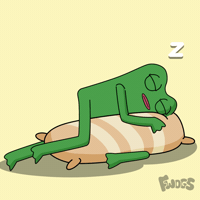 Tired Sleep GIF by fwogs