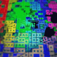 michaelpaulukonis color colours gun violence digital collage GIF