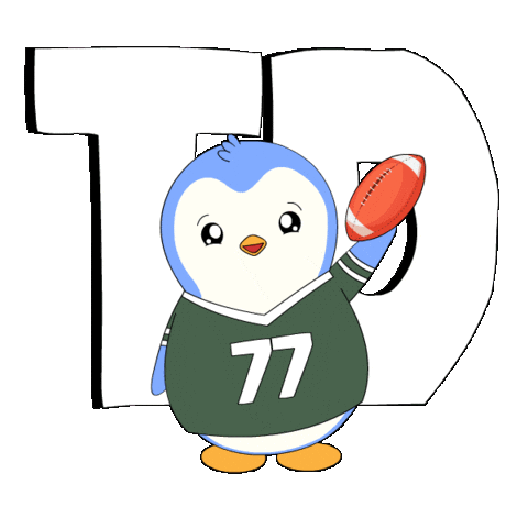 American Football Win Sticker by Pudgy Penguins
