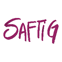 Text Typo Sticker by Saftig Magazin
