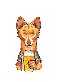 brewdingo beer cerveza dingo dosdingos Sticker