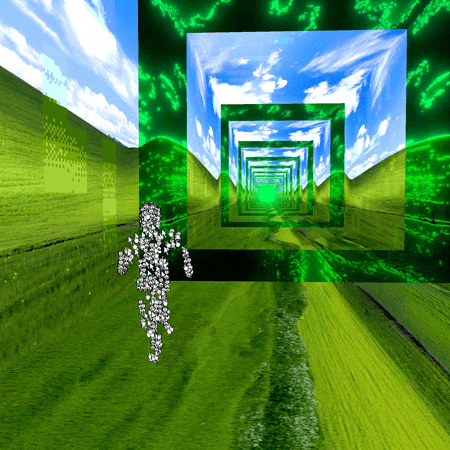 Running Man Ascii GIF by PERFECTL00P