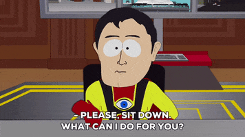 superhero talking GIF by South Park 