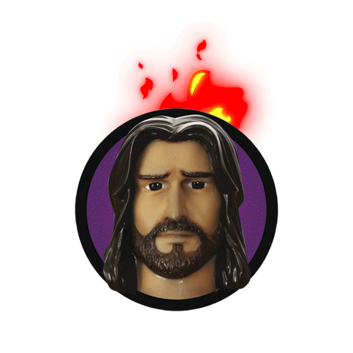 Angry Jesus Sticker