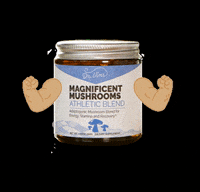 DrVims workout vegan strong mushroom GIF