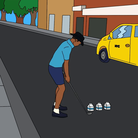 Milk carton golf