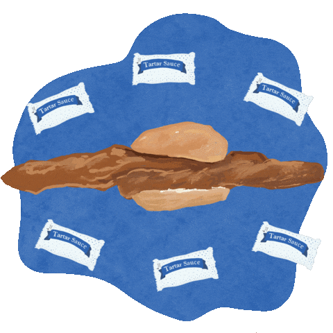 Fish Fry Sticker by Group Against Smog and Pollution