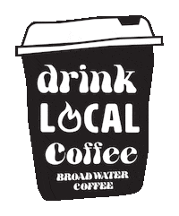 Small Business Drink Sticker by Broadwater Coffee Brewing Company