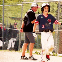 rawlingstigers baseball jump hug mlb GIF