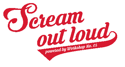 Scream Out Loud Powered By Sticker by Radomir Gwardynski