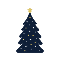 Merry Christmas Happy Holidays Sticker by Lady M Cakes