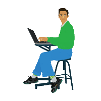 Working Sticker by kmong