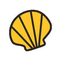 maevechocolate beach clam seashell sail away Sticker