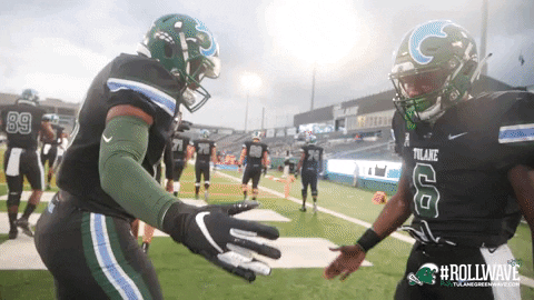 football handshake GIF by GreenWave