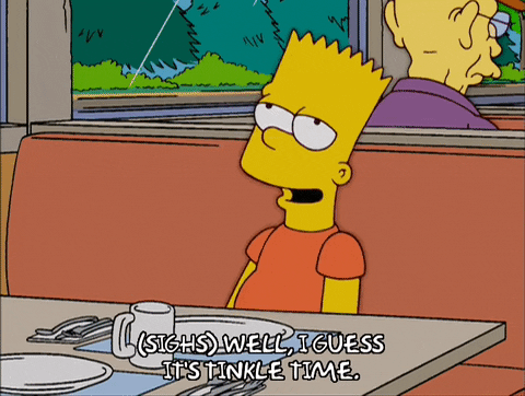 relaxed bart simpson GIF