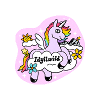 Rainbow Unicorn Sticker by Ephemera