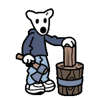 Dogs Bones Sticker by $DOGS Community